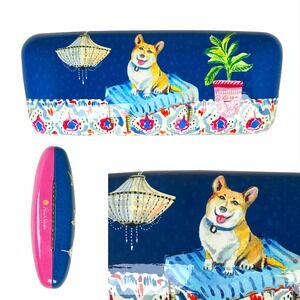 Punch Studio Corgi Eyeglass Case Hard Shell Glasses Holder Uptown Dog